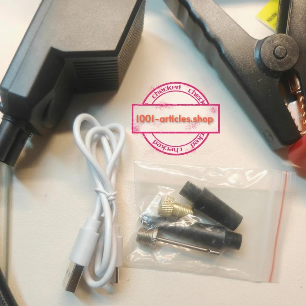 Kit de démarrage de voiture et Compresseur d'air numérique - JKUOO - 180 PSI