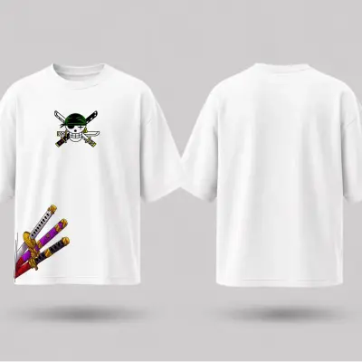 T-shirt Oversize One Piece - Roronoa Zoro & Ses Sabres