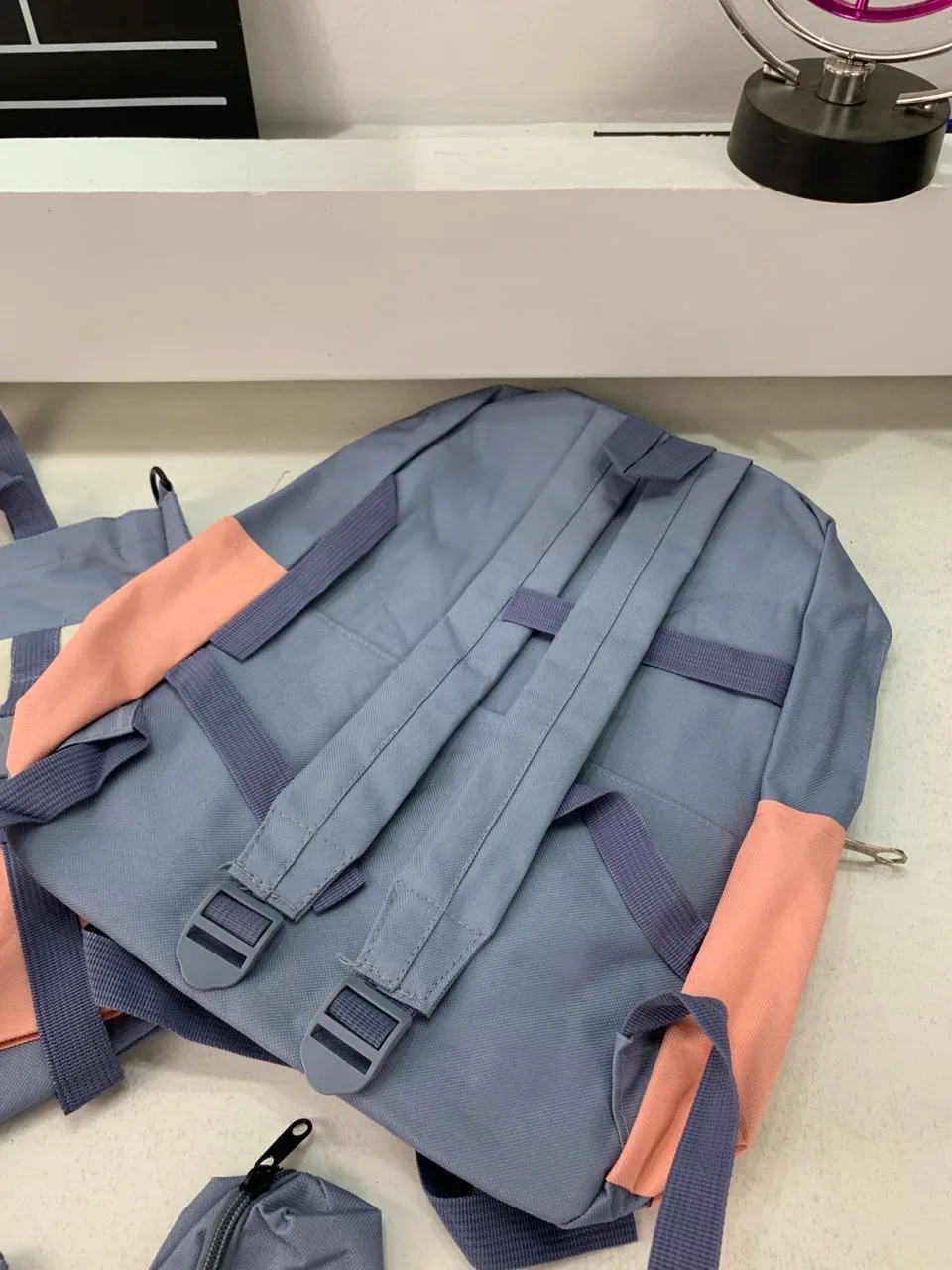 Ensemble de sacs d’école Kawai pour adolescents 5Pcs YISIYUAN Rose et Bleu – محفظة 5 قطع كاواي أزرق ووردي