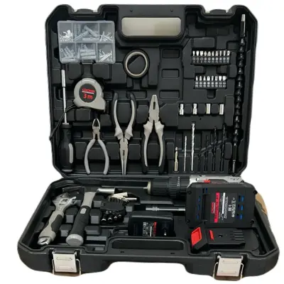 Kit Caisse A Outils Et Visseuse 20V 2.0Ah 50 Pièces CROWN CT21102H-2-(50)EK