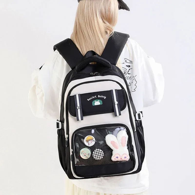 Sac à Dos Scolaire pour Enfants Style Kawaii BoShiKai Noir – حقيبة ظهر مدرسية للأطفال أسود