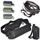 Sac de Poitrine Fashion pour hommes avec bandoulière LX067 – حقيبة أغراض حجم كبير