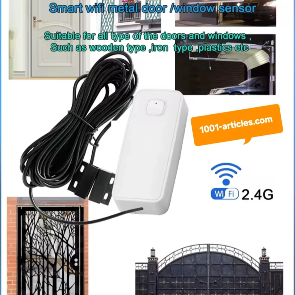 Capteur intelligent magnétique d'ouverture de porte / fenêtre - Tuya Smart Wifi.