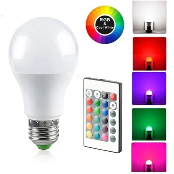 Lampe 16 coleur avec télécommande