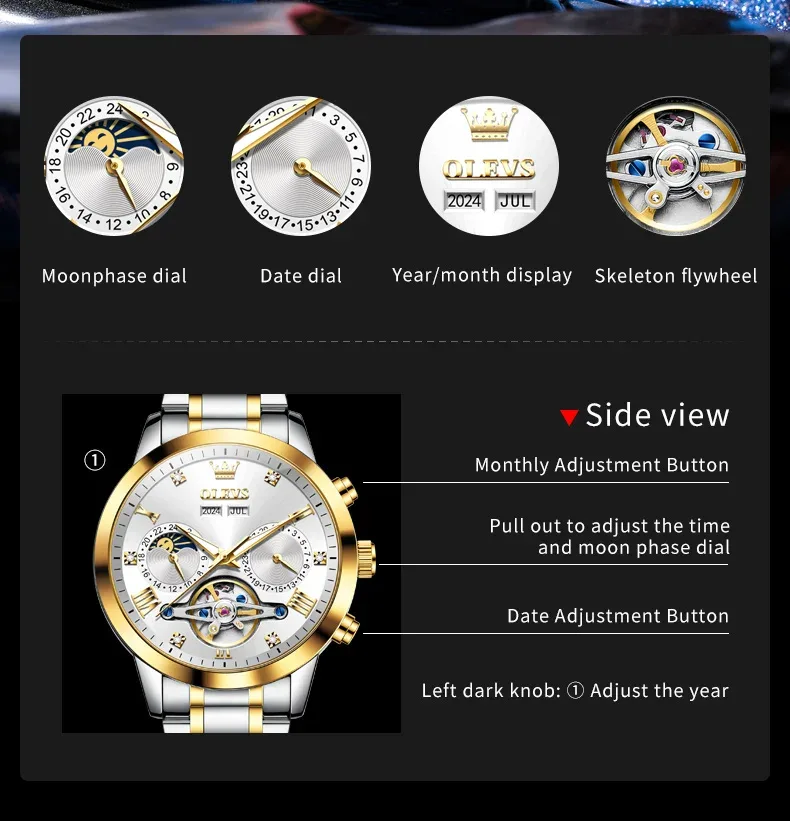montre  Automatic Mechanical olevs  Original water ressiste 30 Metre