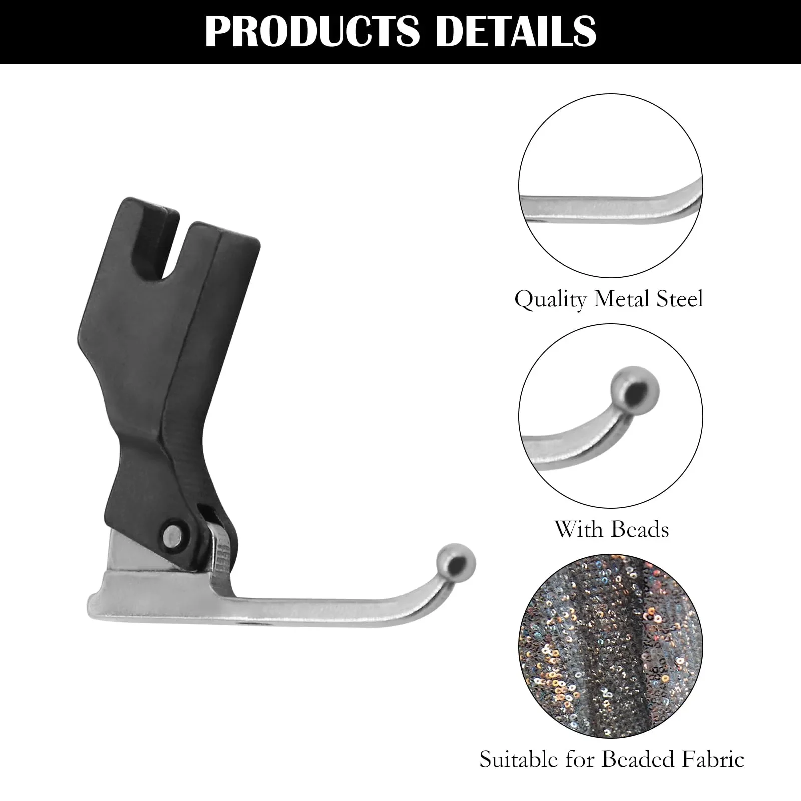 Pied de Biche Pour Tissu Perle