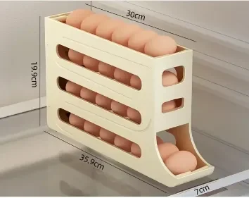 علبة و منظمة البيض بحجم عائلي 30 حبة 🥚🥚🥚