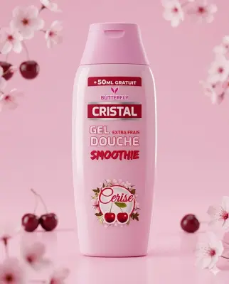 Cristal جال دوش بعطر الكرز 300ml