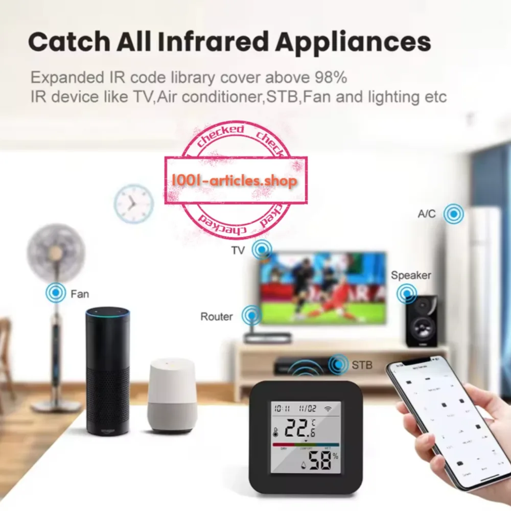 Tuya Smart IR Remote - Télécommande universelle connectée et hygromètre
