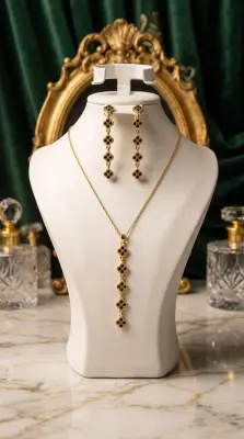 ENSEMBLE VAN CLEEF  2 PIECES EN ACIER INOXYDABLE