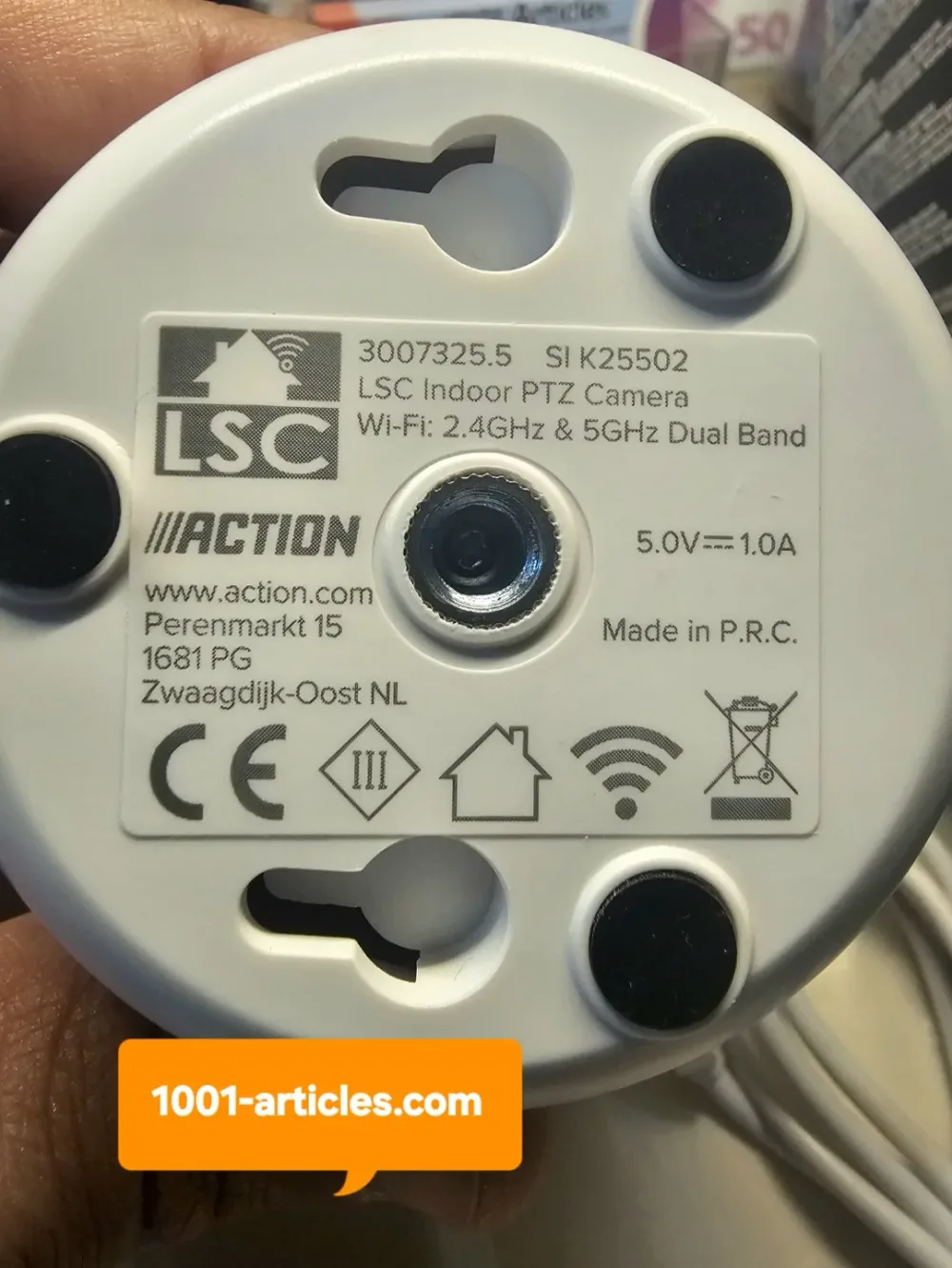 LSC Smart Rotative Camera, WIFI double bande, HD, Compatible Tuya Smart.