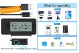 Adaptateur USB-SATA, USB 3.2, LCD, pour Disque Dur SSD et HDD 2.5 pouces.