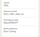 Réfrigérateur combiné LG