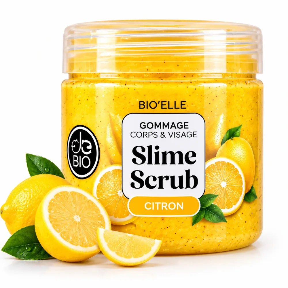 BIO BELLE Slime Scrub Gommage – Exfoliant pour le corps & Visage 400g