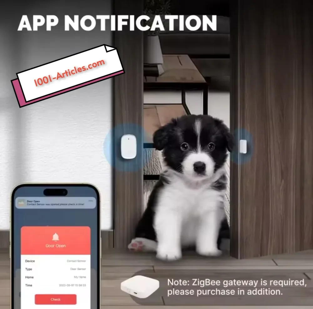 Capteur intelligent d'ouverture de porte / fenêtre - MOES Tuya Smart Zigbee