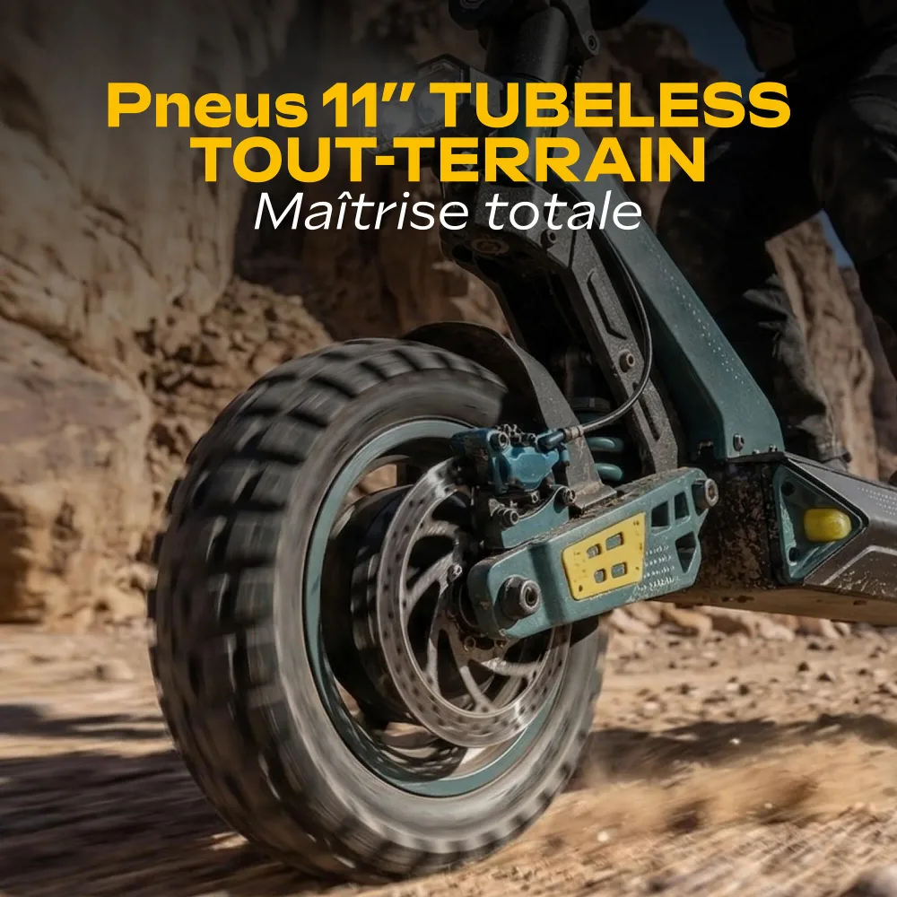 Trottinette électrique - URBANGLIDE - GT PRO - 1300W - pneus tubeless 11"