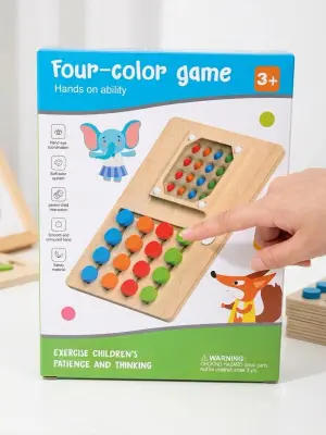 لعبة الألوان الأربعة الخشبية (Four-Color Game)