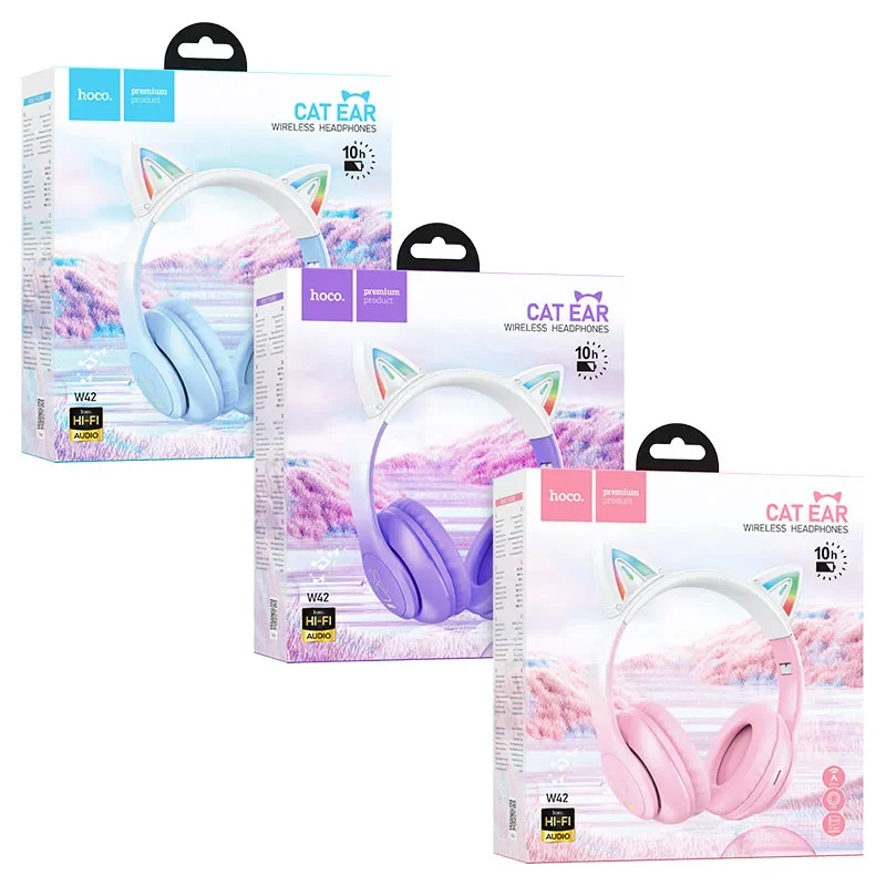 Casque  W42 Cat Ears  wireless wired