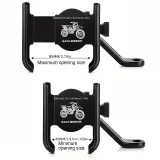 Support Téléphone Vélo et Moto En Aluminium Fixation Griffe d'Aigle Ultra-Stable Orientable à 360° - حامل الهاتف المعدني والمقاوم للصدمات للدراجات النارية والبرية