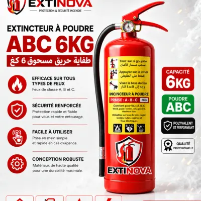 Extincteur à poudre ABC 6 KG