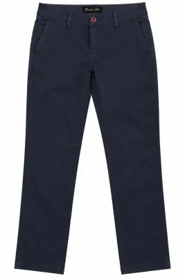 Pantalon Femme Massimo Dutti – Bleu Marine – Coupe Droite –