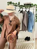 Ensemble SABAYA qualité supérieure en MARRON