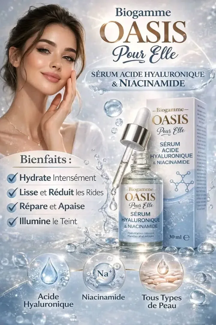 Sérum Acide Hyaluronique & Niacinamide – Biogamme Oasis