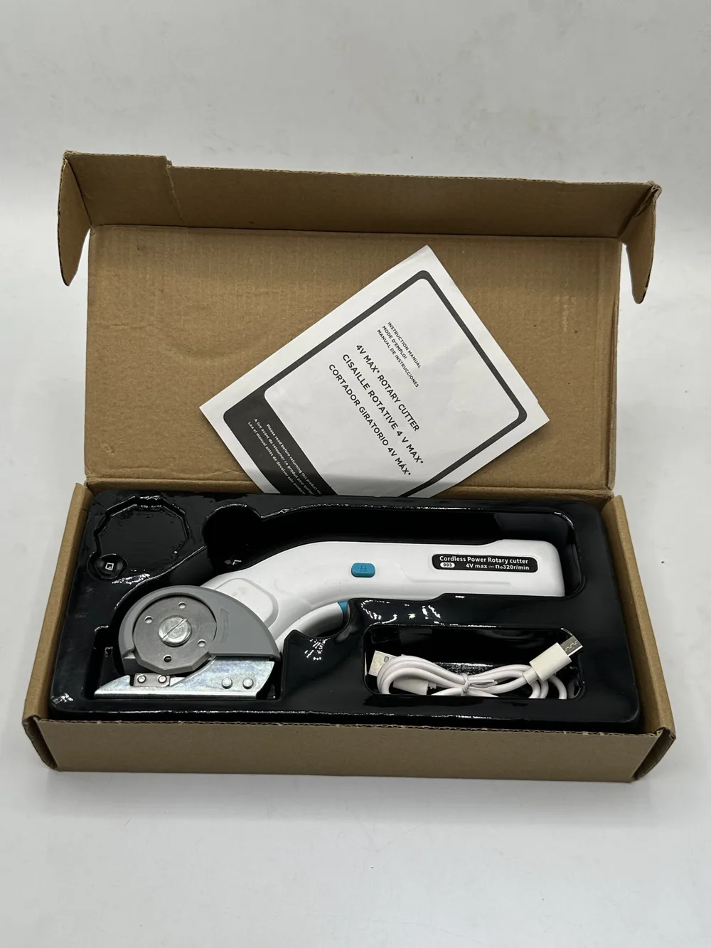 Ciseaux Electrique Rechargeable Disque Rotatif
