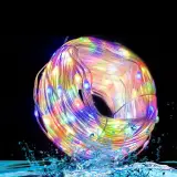 Guirlande lumineuse d'extérieur 100 LED multicolore 10 m RGB synchronisation de musique