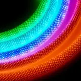 Bande LED Néon RGB motif réticulaire rond à 360 degrés flexible – شريط إضاءة ملونة