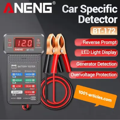 Testeur de Batterie / Alternateur du Véhicule - Ecran LED - 12V - ANENG BT172.