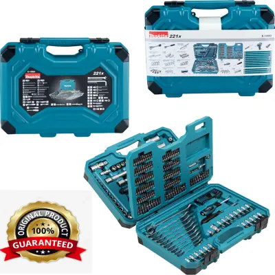 Coffret outillage à main 221 pcs Makita Bleu