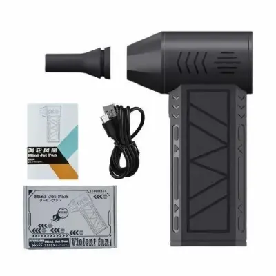 Mini Jet Blower 130 000 RPM – Souffleur Turbo Sans Fil, 3 Vitesses