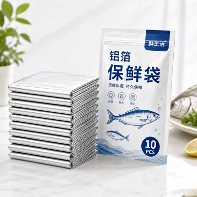 🧊 Sacs de Conservation en Aluminium avec Fermeture Glissière