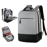 Sac à Dos Ordinateur Portable Multifonctionnel avec Port de Charge USB Grand Volume SACHM07GR - حقيبة ظهر متعددة الاستخدامات للكمبيوتر المحمول والعمل مع منفذ شحن