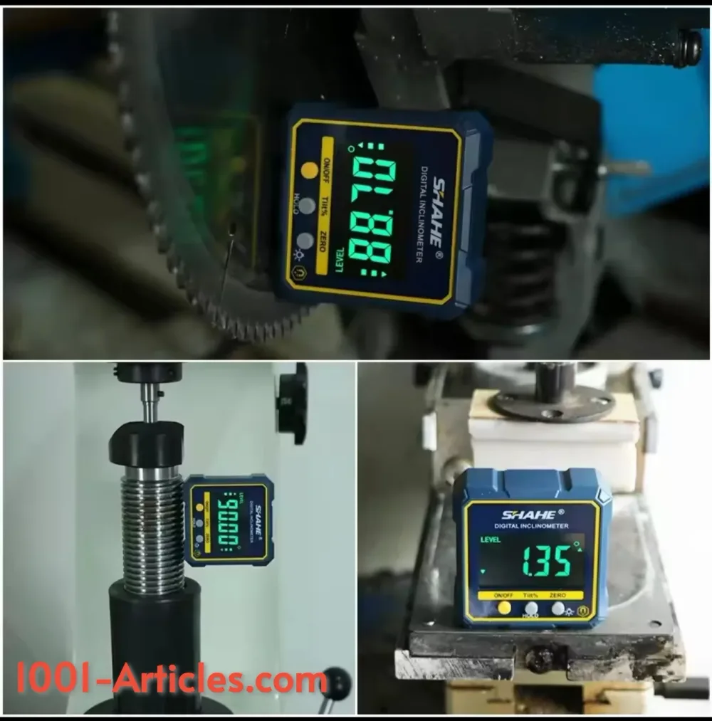 Inclinomètre numérique, base magnétique, mesure d'angles et pentes, écran LCD