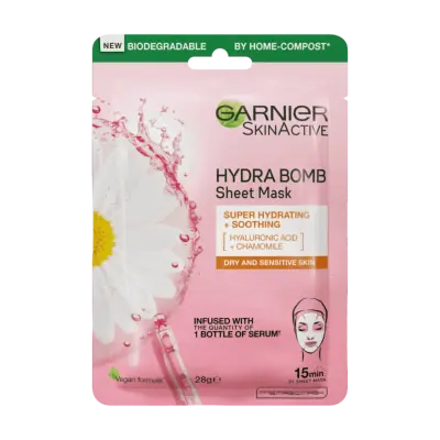 garnier hydra bomb sheet mask