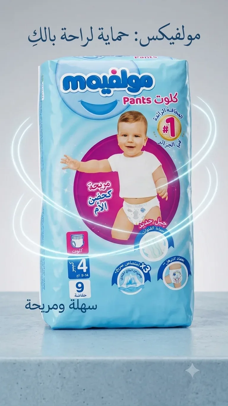 حفاضات كيلوت مولفيكس مقاس 4 كبير