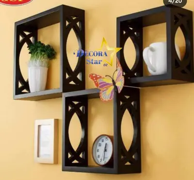 Decorative Cube Wall Shelf Set CNC File
