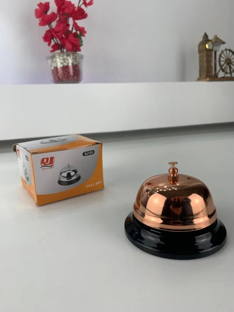 Mini Sonnette d'Appel en Métal Antirouille pour Bureau – جرس نداء معدني صغير مقاوم للصدأ للمكتب