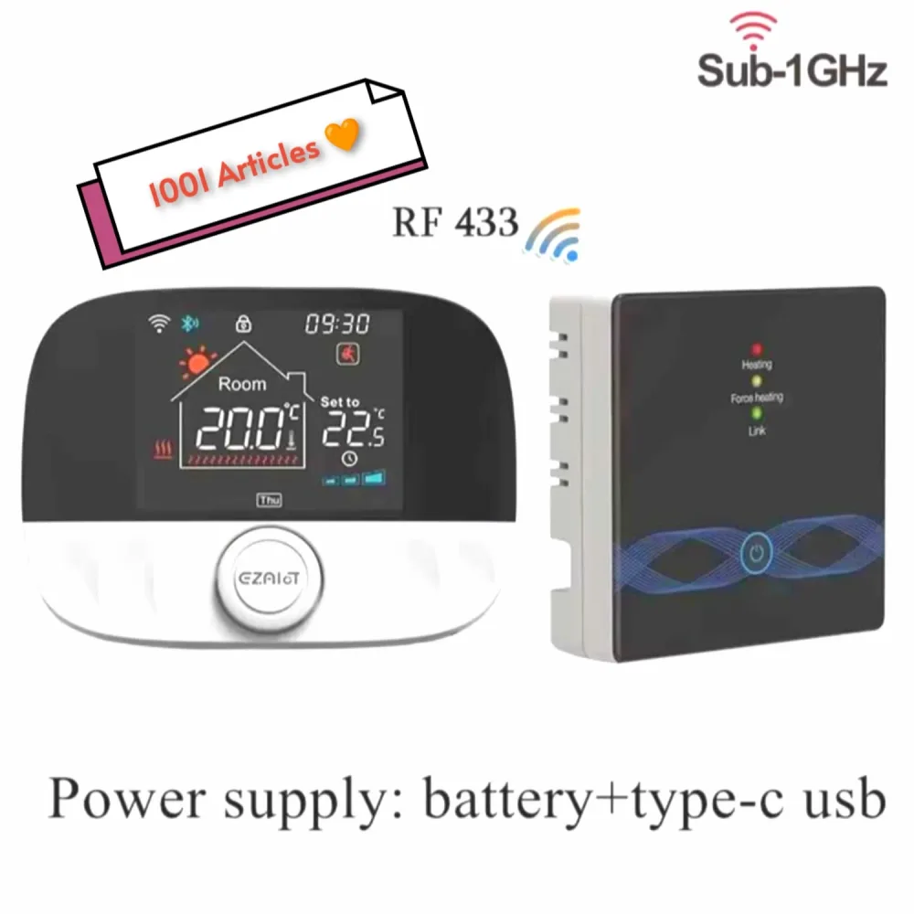 Thermostat connectée avec récepteur RF 433 Ghz