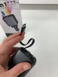 Chargeur Voiture 4en1 Rétractable 120W avec toit Starlight pour téléphones iOS et Android- شاحن سيارة متعدد المنافذ