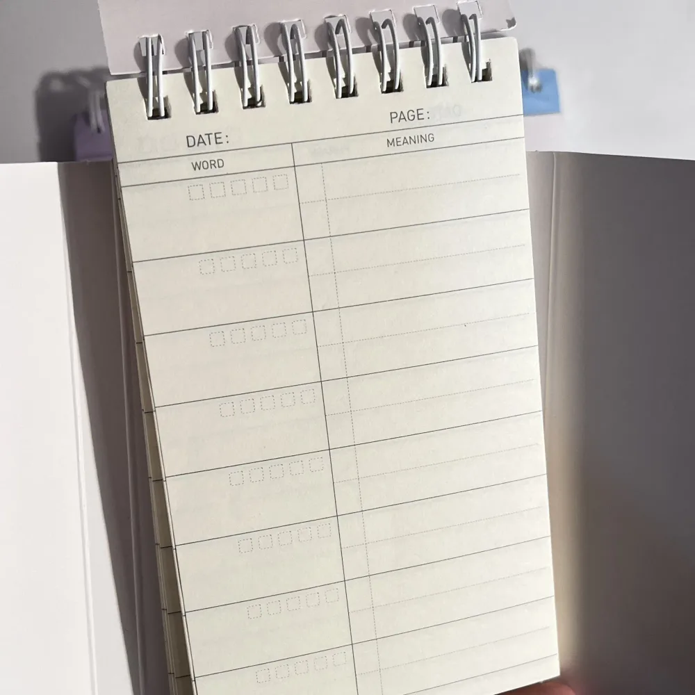 Vocabulary book