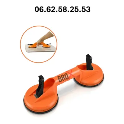 Double Ventouse manuelle 118 mm 90 kg BEETRO tc0275