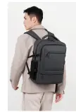 Sac à Dos pour Ordinateur Portable Grande Capacité et Anti-Vol Bomag Boy Noir - حقيبة ظهر للكمبيوتر المحمول واسعة ومانعة للسرقة