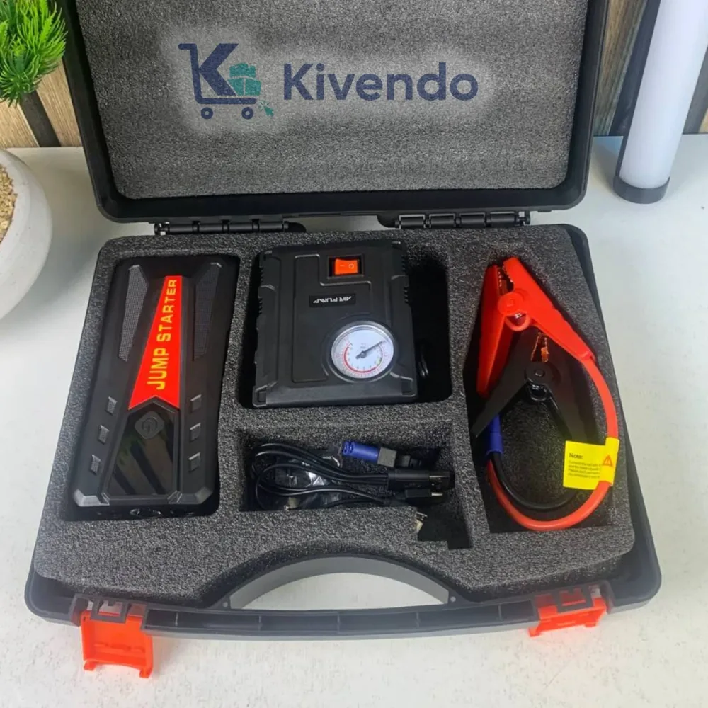 Jump Starter et Compresseur d'Air 2-en-1