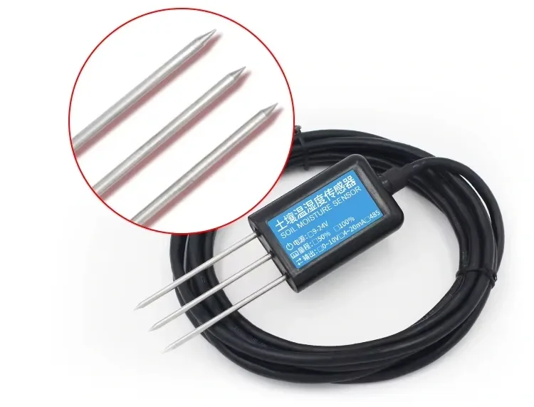 Capteur de température, d'humidité, de conductivité, de pH et de NPK du sol RS485 4-20mA