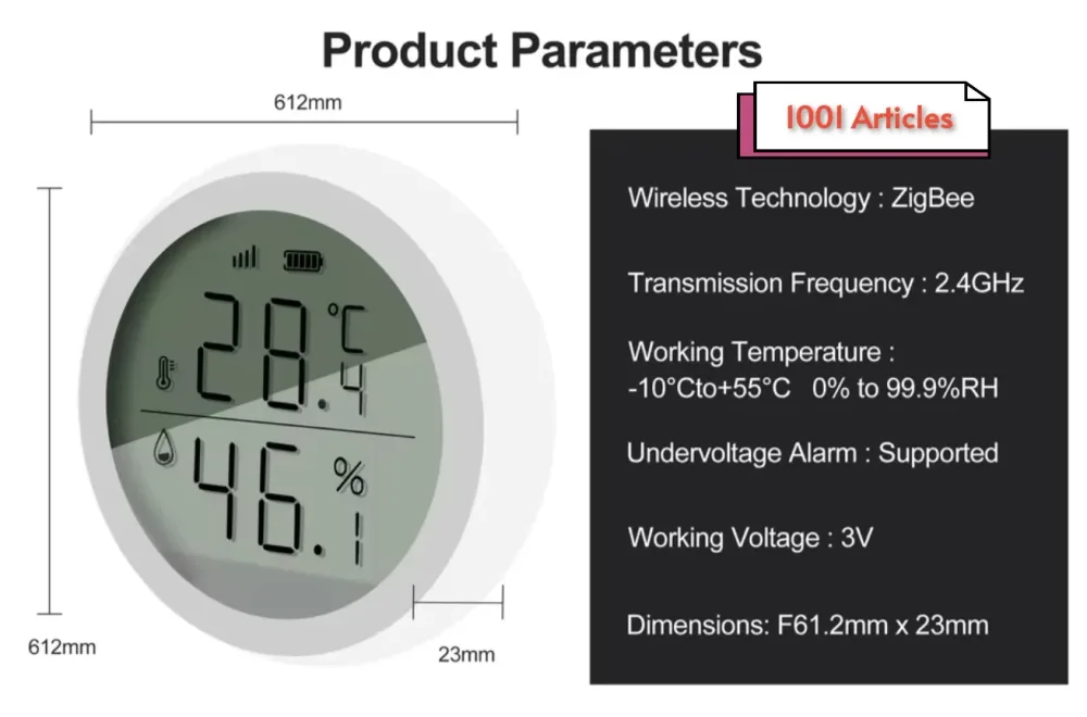 Capteur température Smart Tuya Zigbee
