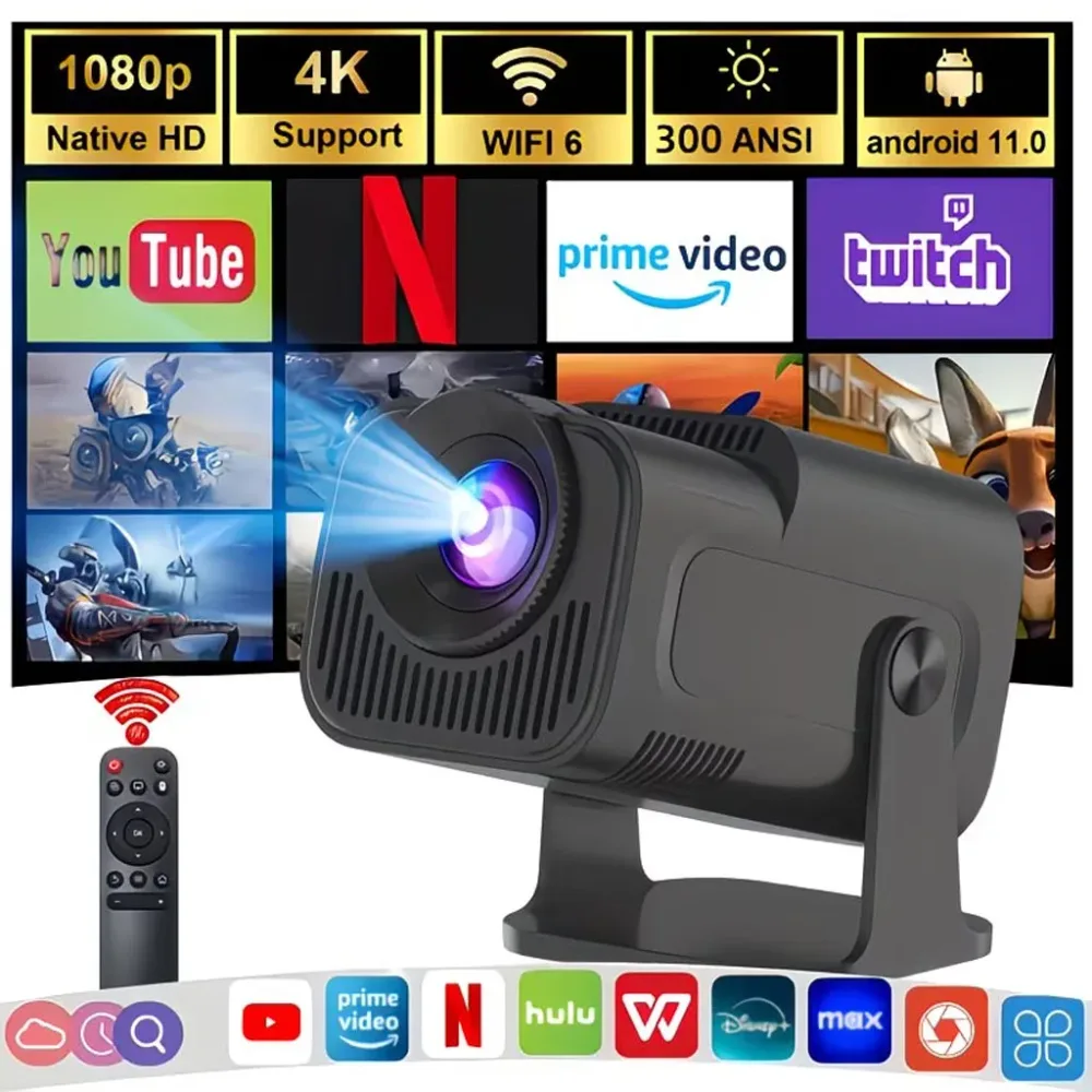 Projecteur portable Full HD HY320 Mini Android 11 WiFi6 et Bluetooth 5.0 - جهاز عرض ذكي