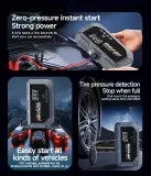Booster Batterie et Compresseur d'Air Intelligent 12V avec Écran LCD CTC-936T - مقلع بطارية السيارة وجهاز الطوارئ المتكامل 2 في 1 مع مضخة هواء ذكية وشاشة رقمية